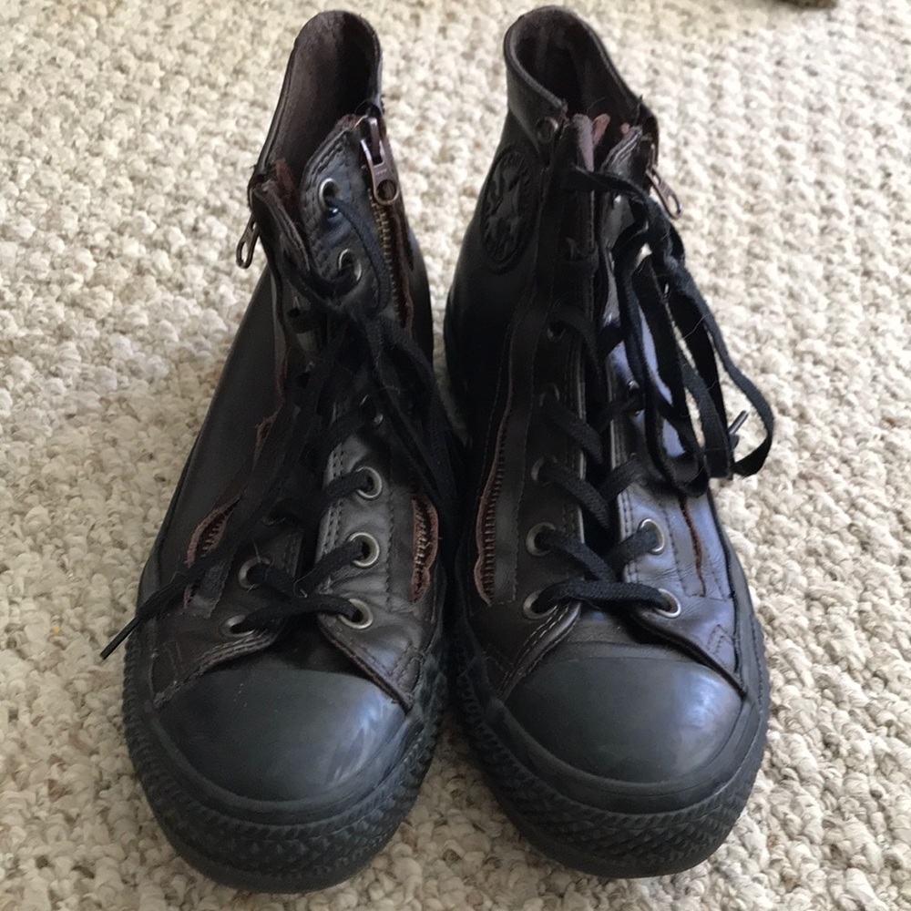 Converse All Star - double zipper leather